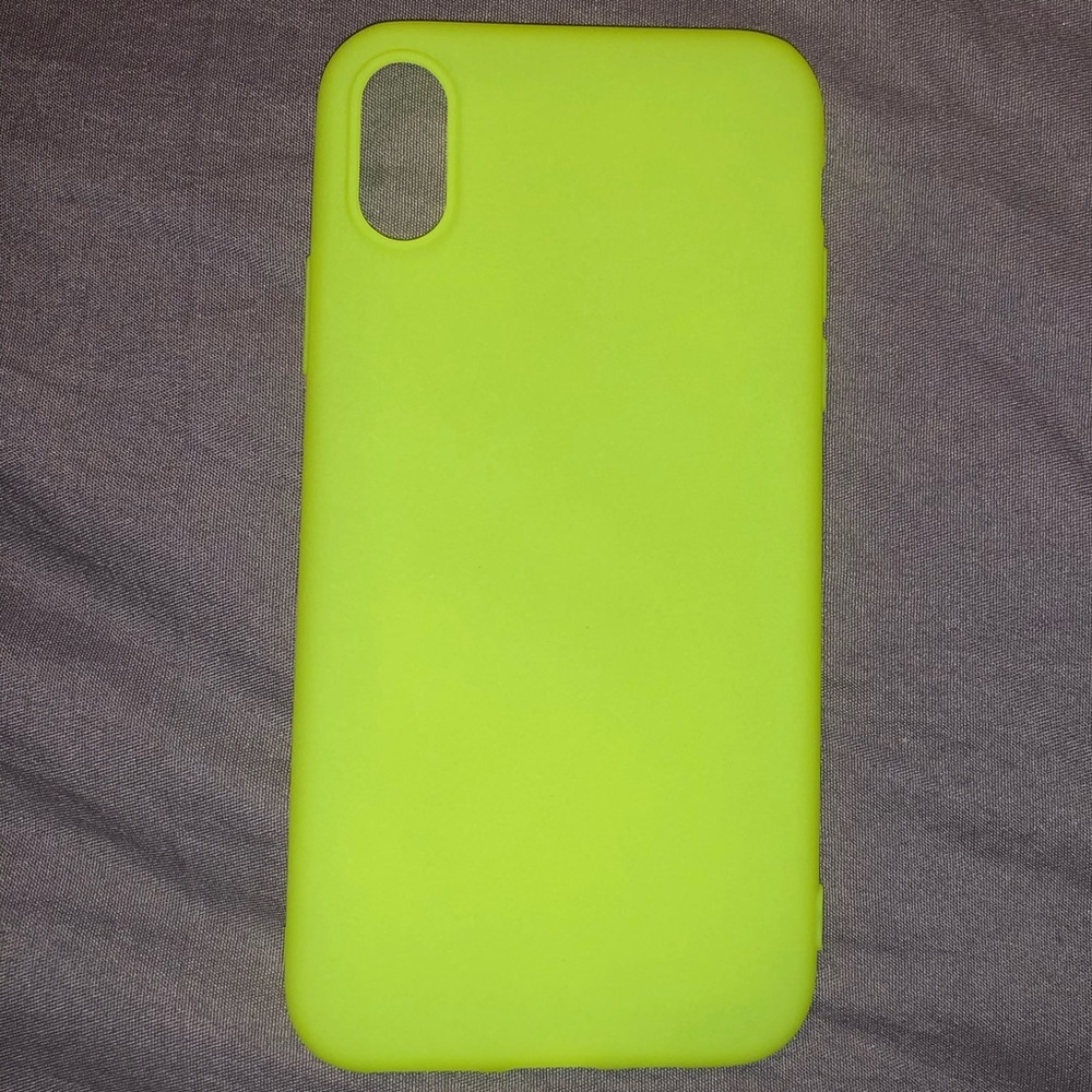 NEON GREEN IPHONE X CASE